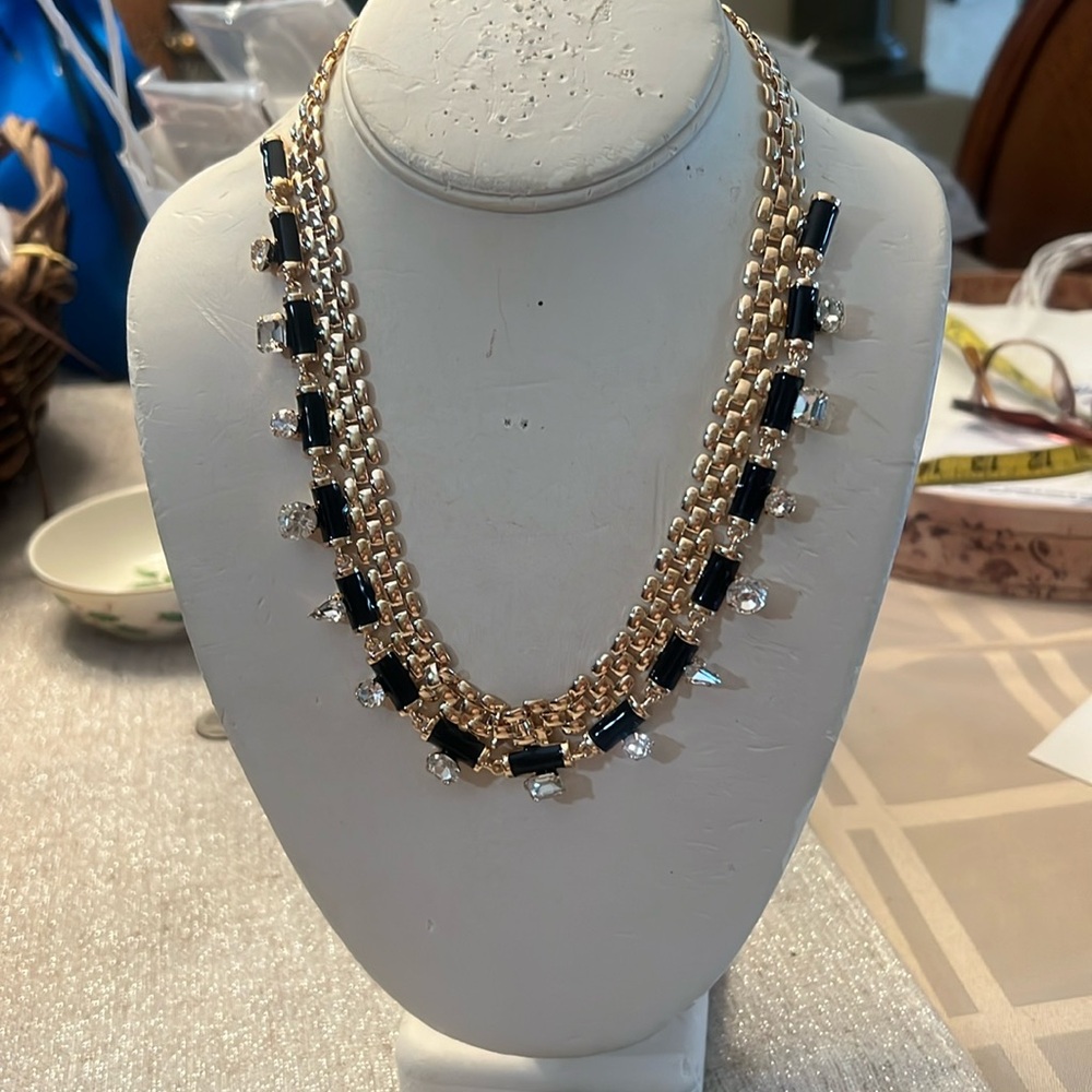 Gemma Layne’s golden chain w black and stones